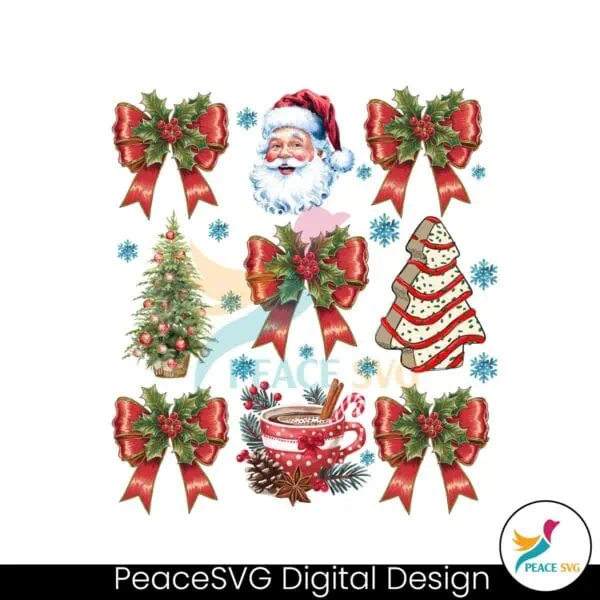 coquette-christmas-png-retro-holiday-design-girly-santa-candy-cane-festive-xmas-tree-cake