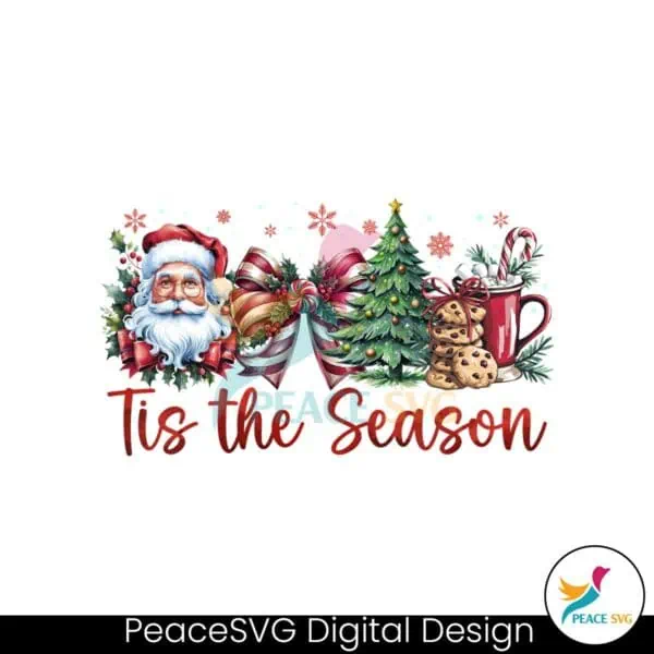 coquette-christmas-png-retro-holiday-bow-tree-santa-hot-cocoa-candy-cane-girly-christmas-sublimation