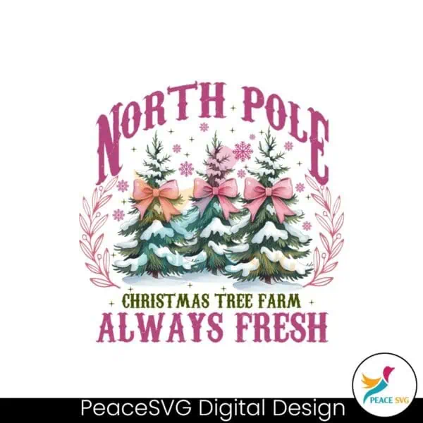 retro-north-pole-pink-christmas-tree-coquette-bow-png