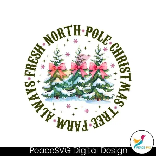 retro-farm-fresh-north-pole-christmas-pink-bow-christmas-coquette-bow-png