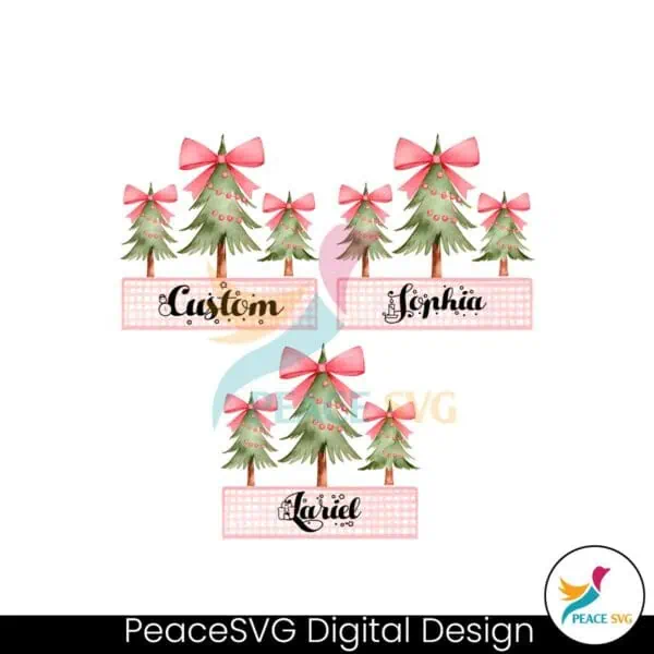 personalized-kid-name-pink-christmas-tree-png-cute-christmas-designs