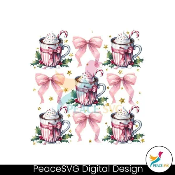 retro-holiday-girly-pink-coquette-christmas-hot-cocoa-png