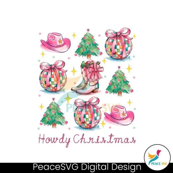 pink-howdy-christmas-western-cowgirl-coquette-bow-png