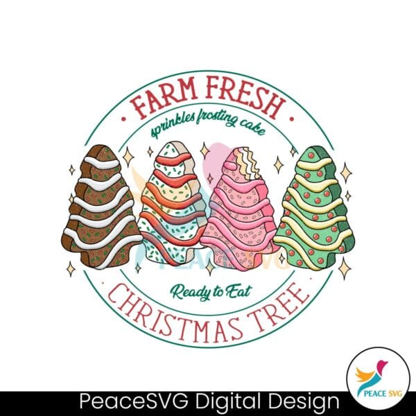 christmas-tree-cake-farm-fresh-sprikles-frosting-cake-ready-to-eat-png