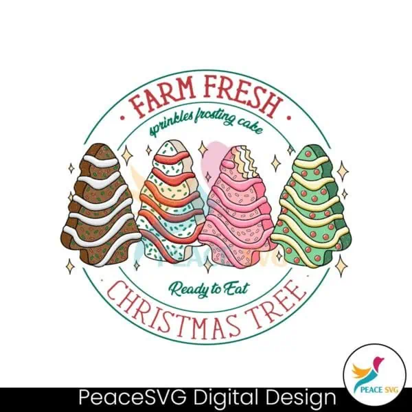 christmas-tree-cake-farm-fresh-sprikles-frosting-cake-ready-to-eat-png