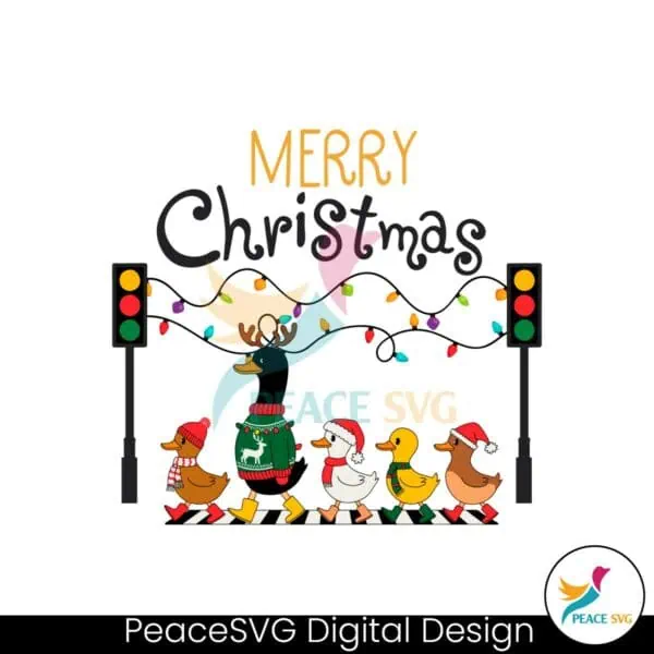 christmas-ducks-cross-the-road-christmas-light-svg