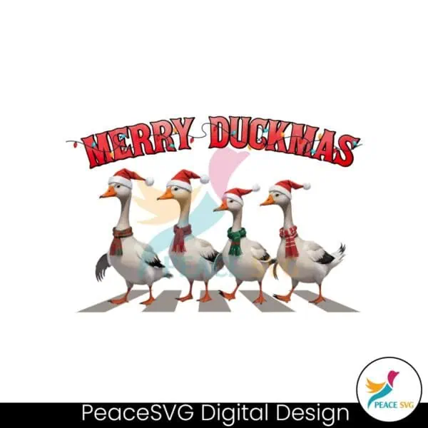 merry-duckmas-christmas-cute-ducks-santa-hat-png