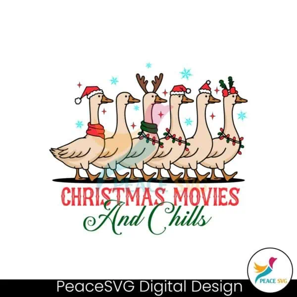 christmas-movie-and-chills-merry-duckmas-christmas-light-svg