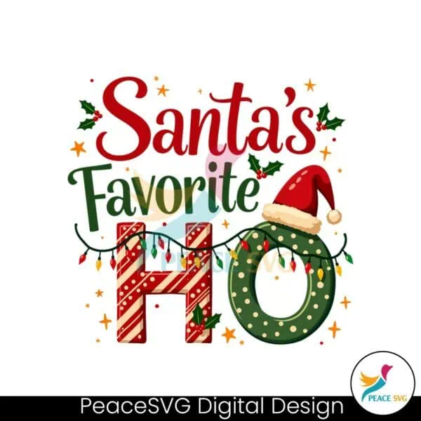 santas-favorite-ho-christmas-wrapping-paper-santa-hat-png