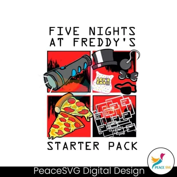 five-nights-at-freddys-starter-pack-svg