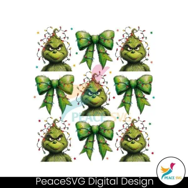 christmas-coquette-bow-green-fur-png