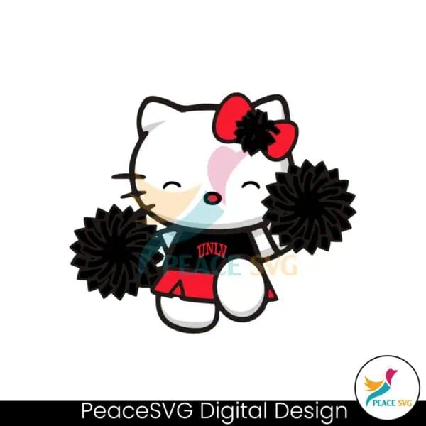 unlv-rebels-hello-kitty-cheerleader-svg