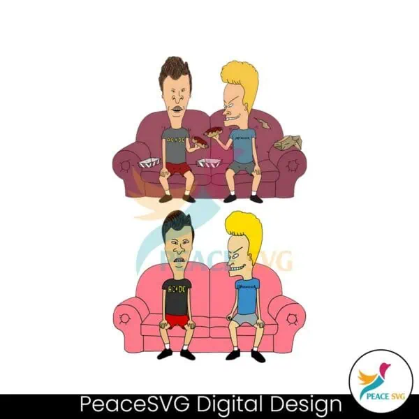 beavis-and-butthead-pink-couch-png