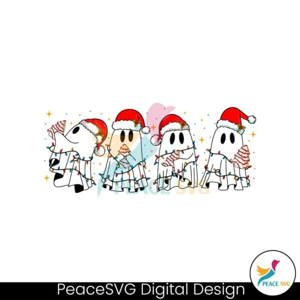 christmas-cute-spooky-squad-tree-cake-svg