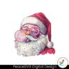 retro-santa-christmas-blowing-bubble-png
