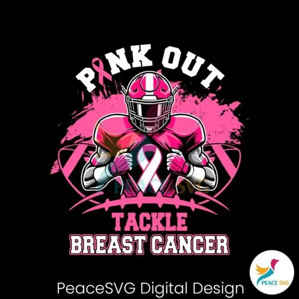 breast-cancer-football-pink-out-svg