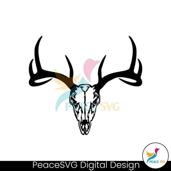 vintage-deer-buck-skull-svg-silhouette