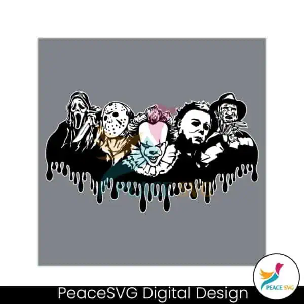 ghostface-jason-pennywise-freddy-and-jason-halloween-horror-character-svg-silhouetee