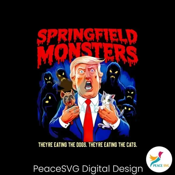 springfield-monsters-trump-theyre-eating-the-dogs-and-the-cats-png