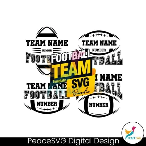 custom-football-team-and-number-template-bundle-svg