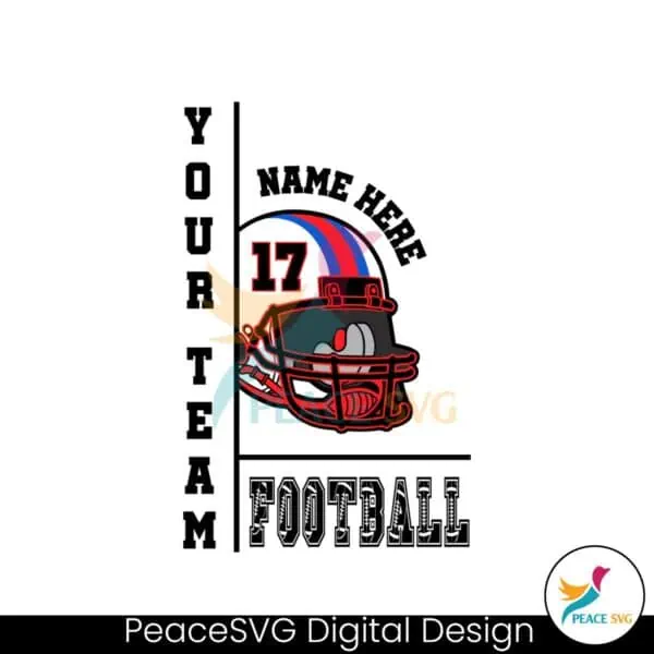 customized-football-team-game-day-helmet-svg