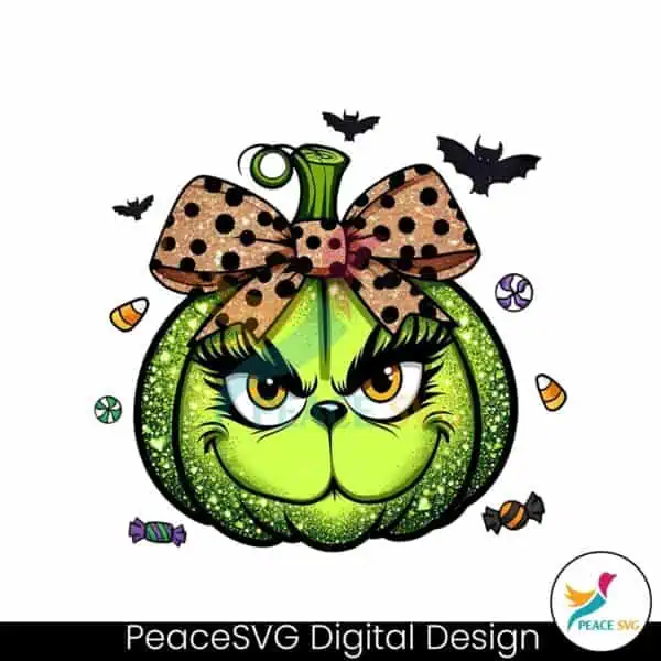 glitter-grinch-pumpkin-coquette-bow-png