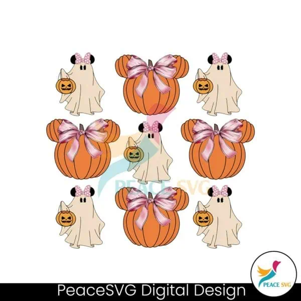 disney-cute-ghost-minnie-pumpkin-halloween-png