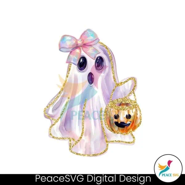 glitter-halloween-ghost-trick-or-treat-spooky-season-png