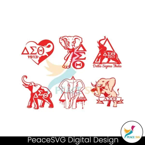 elephant-delta-sigma-theta-svg-bundle