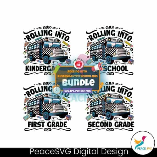 rolling-into-kindergarten-preschool-first-grade-second-grade-svg-bundle