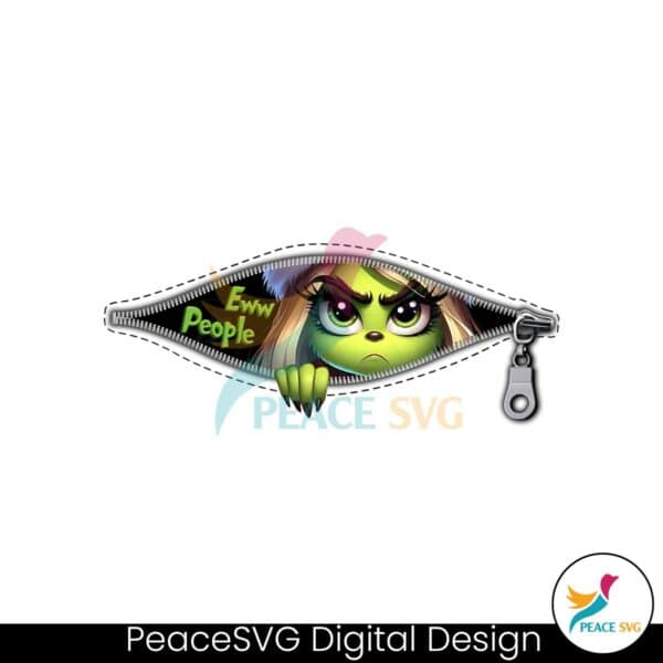 girly-grinch-zipper-funny-ew-people-christmas-movie-png