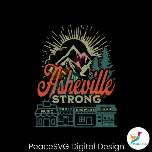 retro-vintage-asheville-strong-hurricane-helene-svg