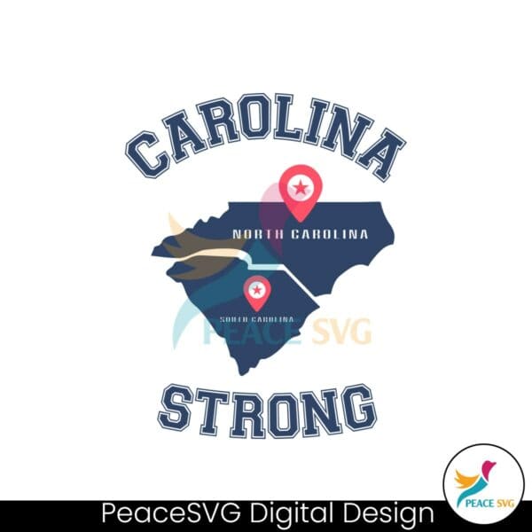 carolina-strong-hurricane-helene-north-carolina-and-south-carolina-svg