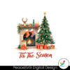 retro-tis-the-season-christmas-fireplace-with-tree-svg