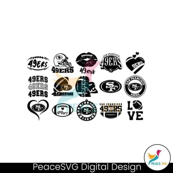 san-francisco-49ers-football-logo-svg-bundle