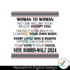 woman-to-woman-vote-harris-walz-2024-svg