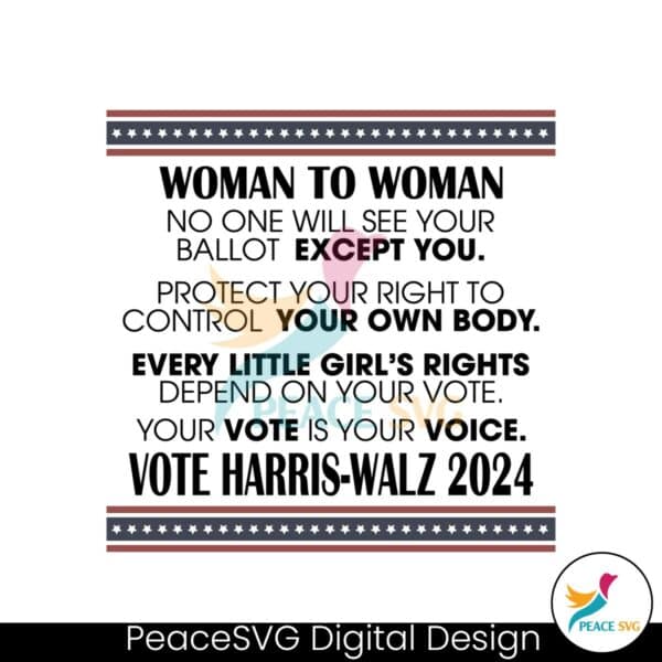 woman-to-woman-vote-harris-walz-2024-svg