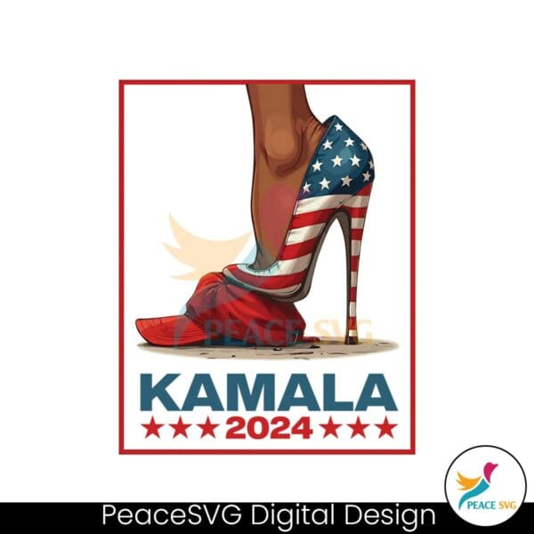 kamala-harris-2024-president-high-heel-red-maga-hat-png