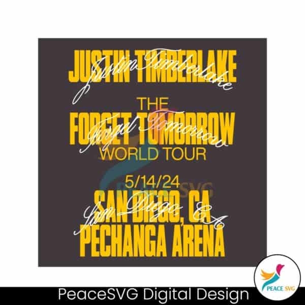 justin-timberlake-san-diego-tour-event-the-forget-tomorrow-world-tour-2024-svg