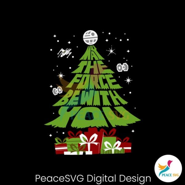 star-wars-may-the-force-be-with-you-christmas-tree-svg