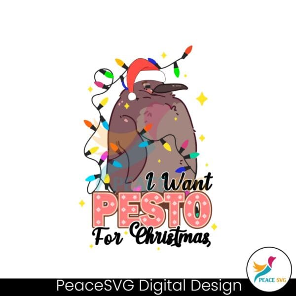 i-want-pesto-in-my-christmas-penguin-santa-hat-christmas-light-svg