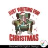 retro-just-waiting-for-christmas-skeleton-santa-hat-svg