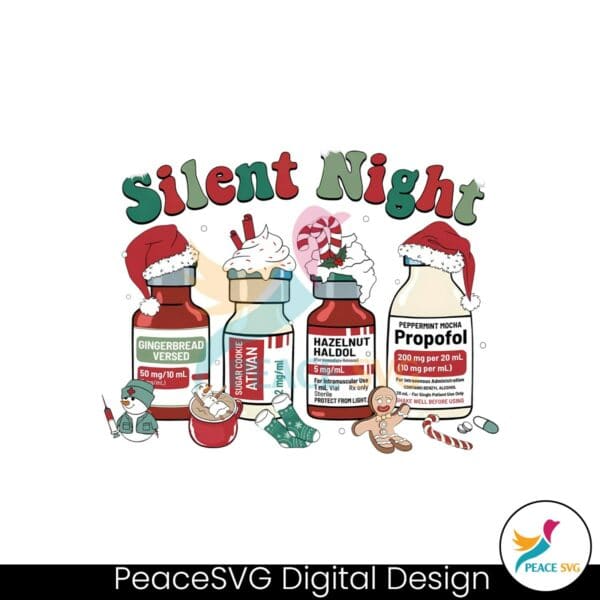 silent-night-icu-nurse-christmas-santa-hat-png