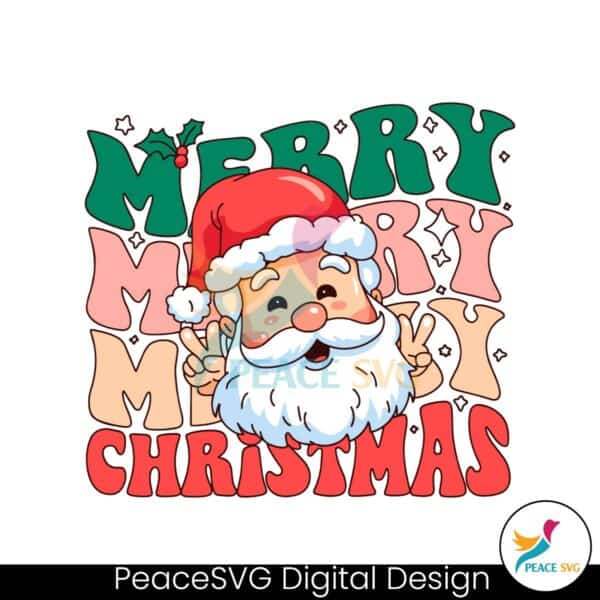 retro-groovy-merry-christmas-cute-santa-svg