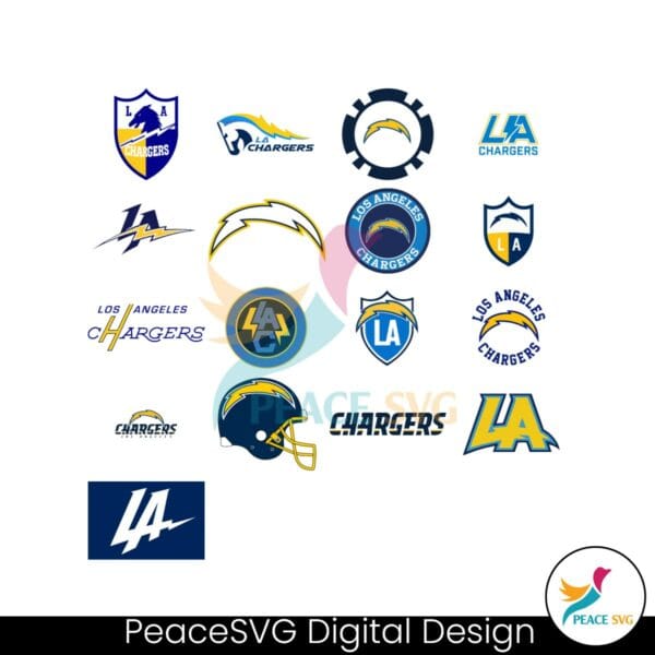 los-angeles-chargers-logo-svg-bundle-files