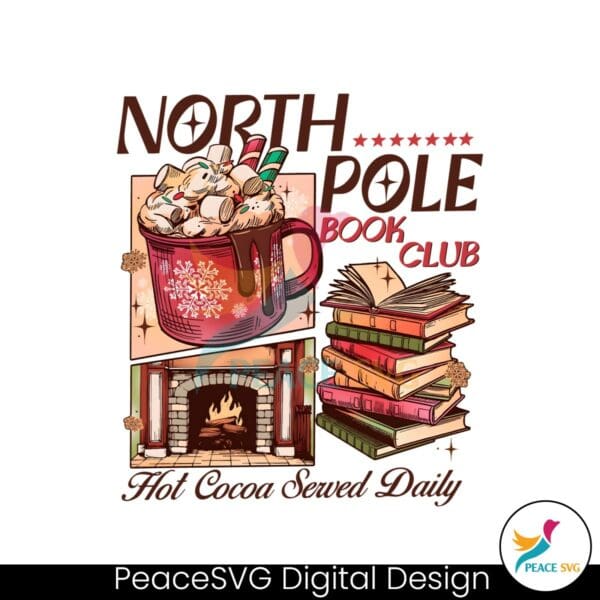 retro-christmas-north-pole-book-club-hot-cocoa-serwed-daily-png