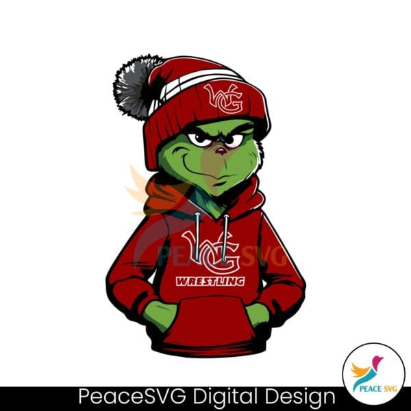 Grinch Wears Wrestling Clothes Svg