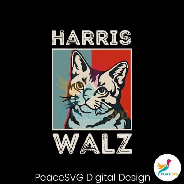 harris-walz-cat-lady-2024-kamala-harris-election-svg