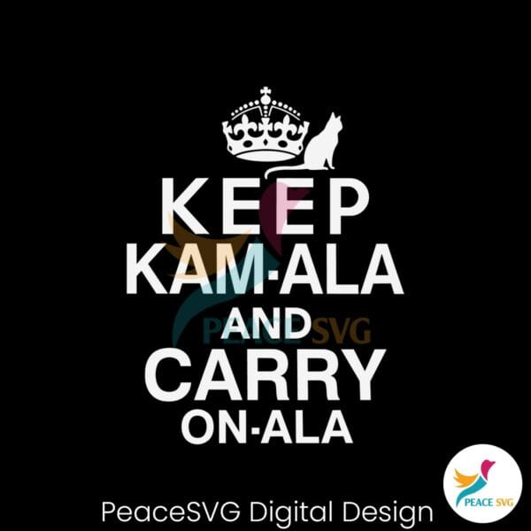 keep-kamala-and-carry-onala-crown-cat-lady-svg