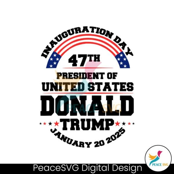 inauguration-day-47th-president-donald-trump-2025-svg